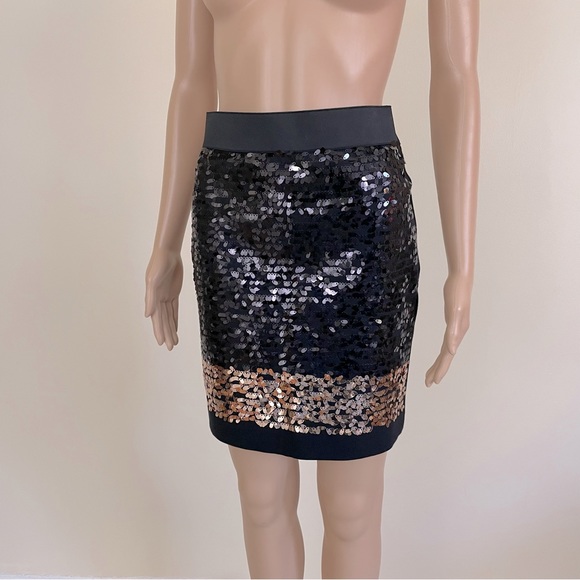 NWT DKNY black & gold sequin skirt size 4 - Picture 7 of 14